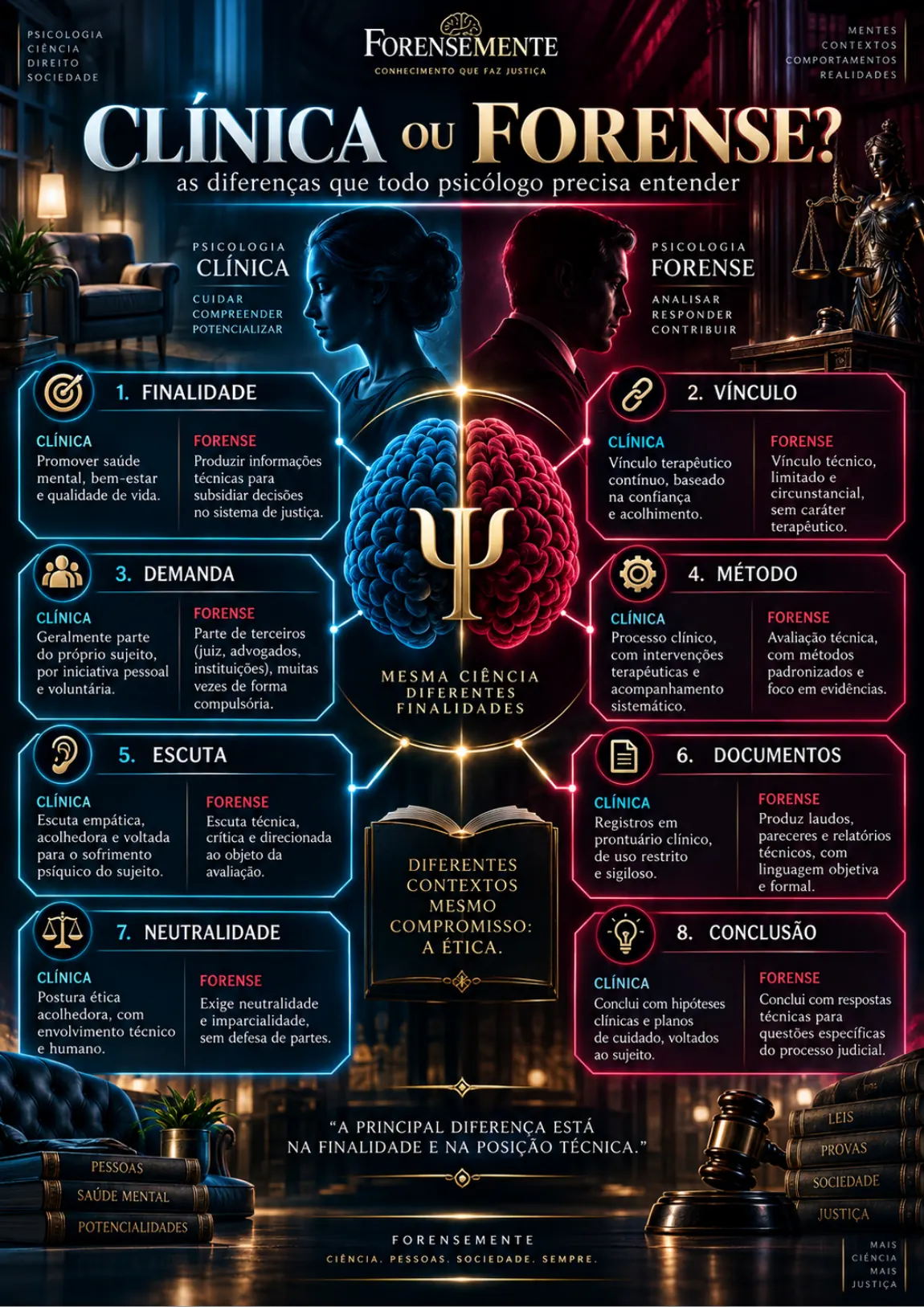 Mapa real Clínica ou Forense