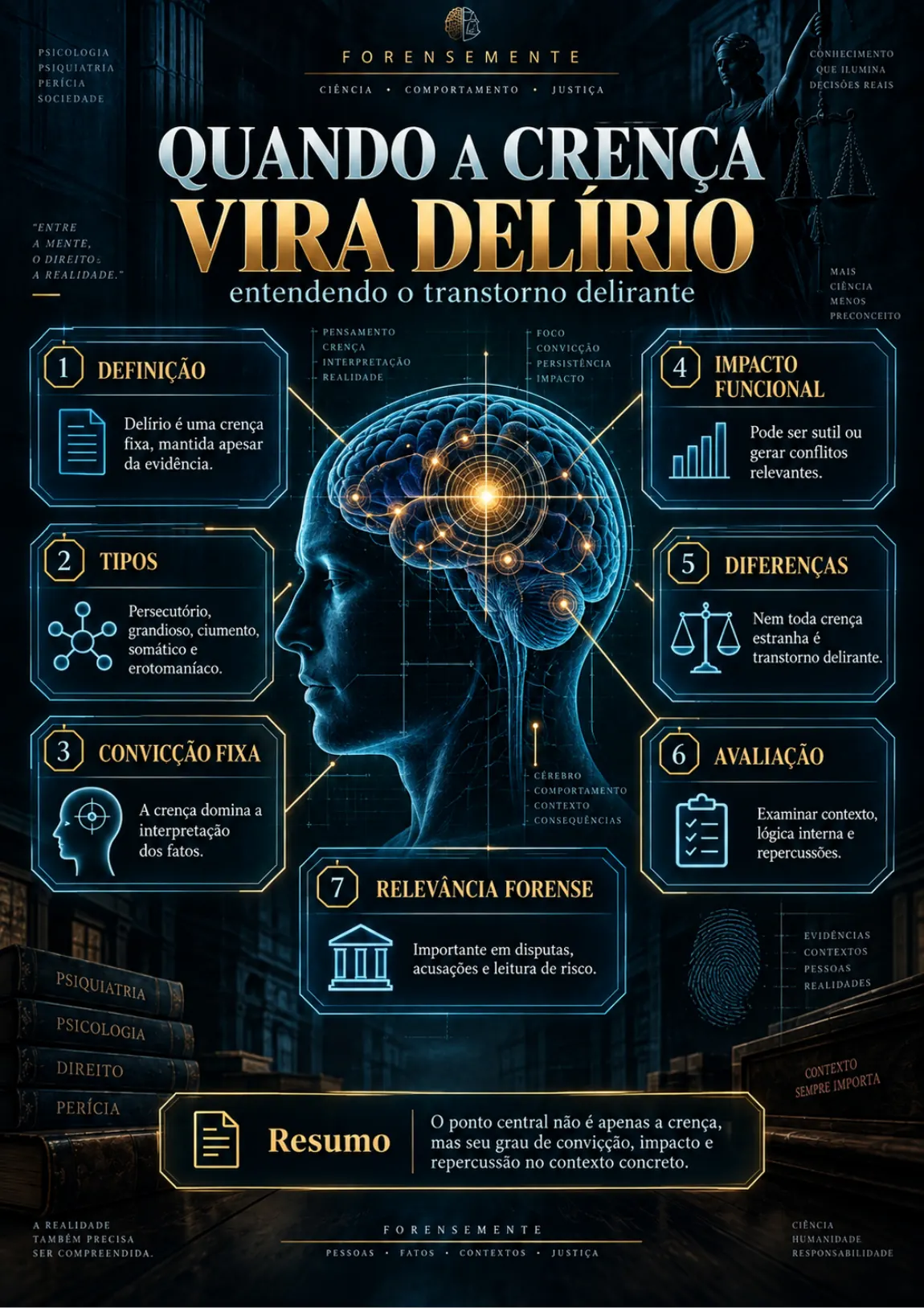 Mapa real sobre delírio